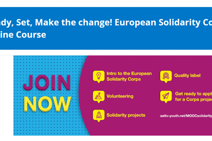 Curso sobre o Corpo Europeu de Solidariedade online
