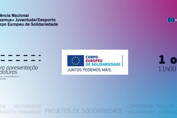 Candidaturas Corpo Europeu de Solidariedade - 1 de outubro
